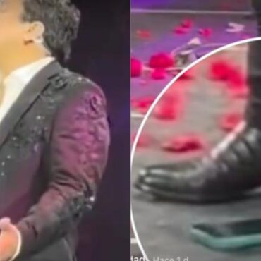 Julion Alvarez pisa celular de fan