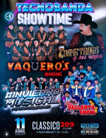 Classico 209 TECNO BANDA SHOWTIME 11 de abril 2026 Modesto CA